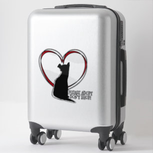 Sticker S'il vous plaît Adoptez Ne pas Acheter ! Grand bla