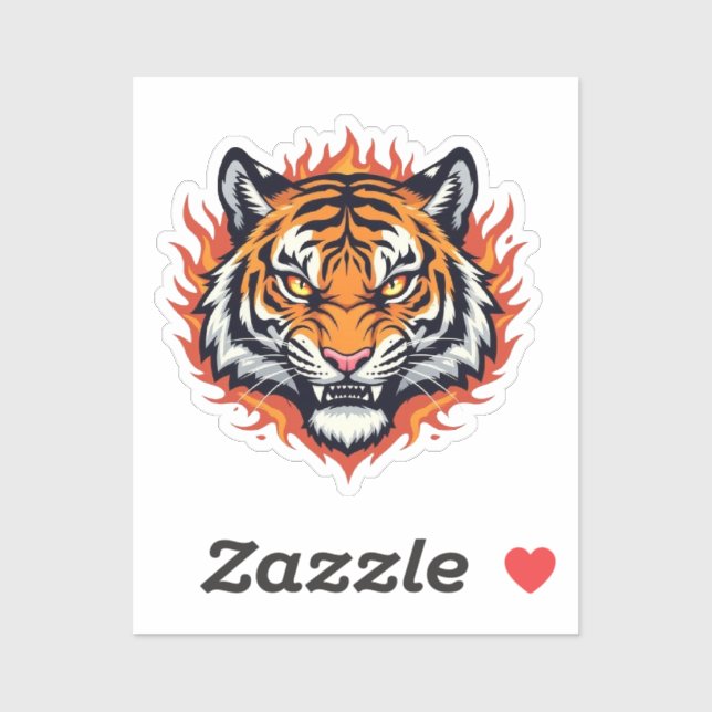 Sticker Silent Tiger – Precision and Power (Feuille)