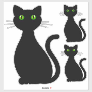 Sticker Silhouette Chat Noir