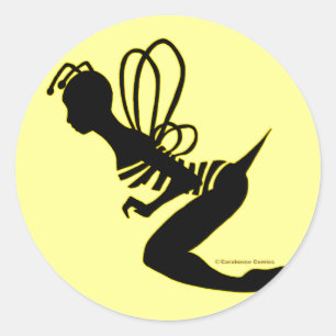 Sticker Silhouette de Bee Girl