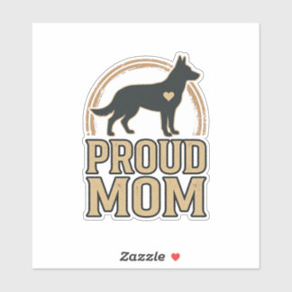 Sticker Silhouette de chien de mère fière Design vectoriel