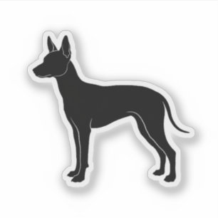 Sticker Silhouette de Xoloitzcuintli