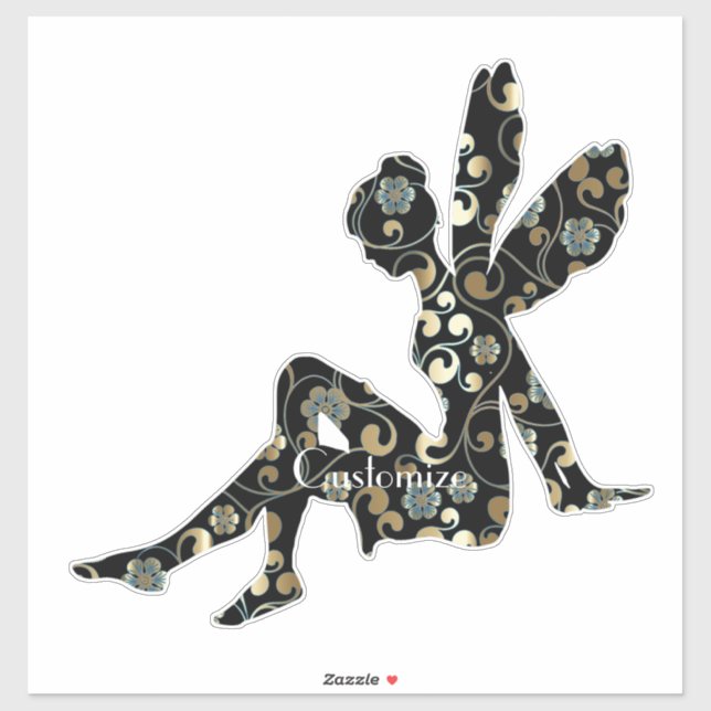 Sticker Silhouette fée Thunder_Cove (Feuille)