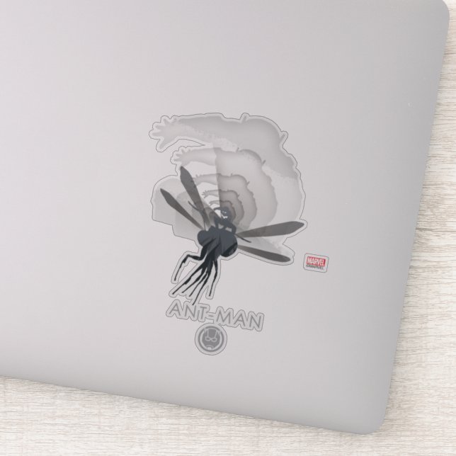 Sticker Silhouette héroïque d'Ant-Man (Détail)