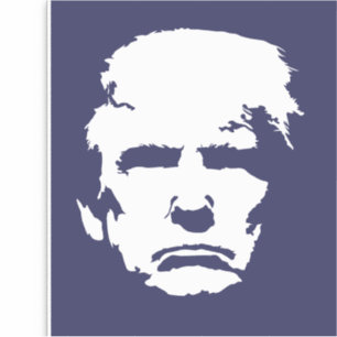 Sticker Silhouette simple TRUMP
