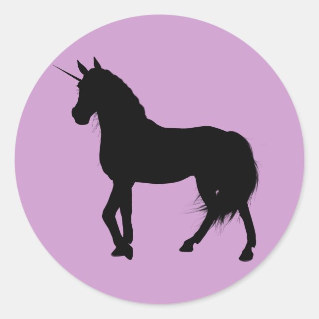 Sticker Silhouette Unicorne (Devant)