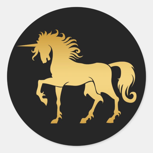 Sticker Silhouette Unicorne Danseur (Devant)