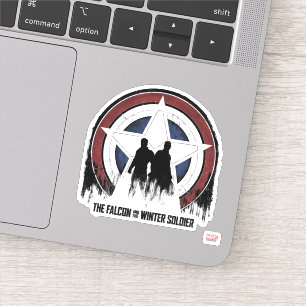 Sticker Silhouettes du bouclier des faucons et des soldats