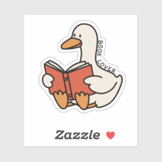 Sticker Silly Goose Funny Book Lover Bookish Book Club
