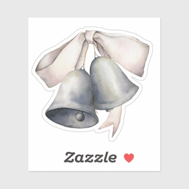 Sticker Silver Bells Merry Christmas (Feuille)