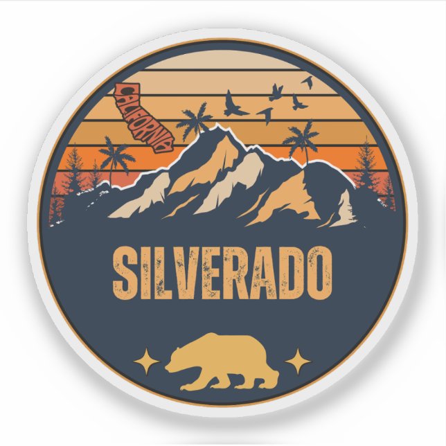 Sticker Silverado, Californie (Devant)