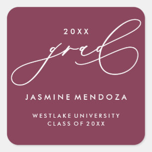 STICKER SIMPLE DE GRADUATION DE CALLIGRAPHIE SIMPL