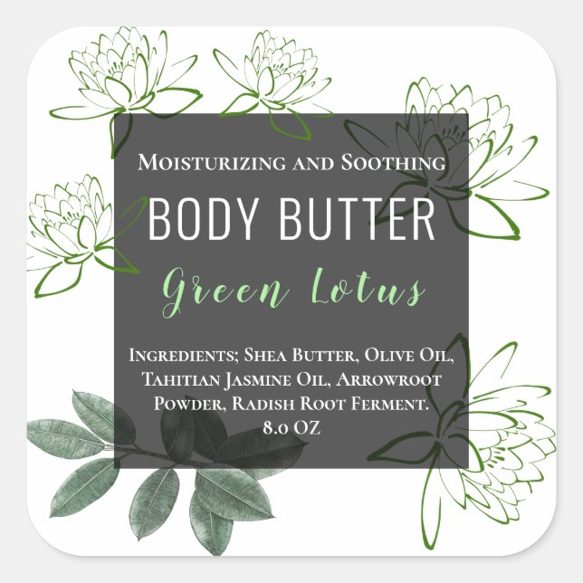 Sticker simple Lotus Flower | ÉTIQUETTE (Devant)