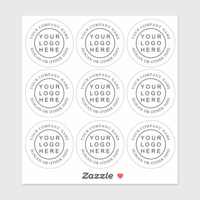 Sticker simple transparent circulaire (Feuille)
