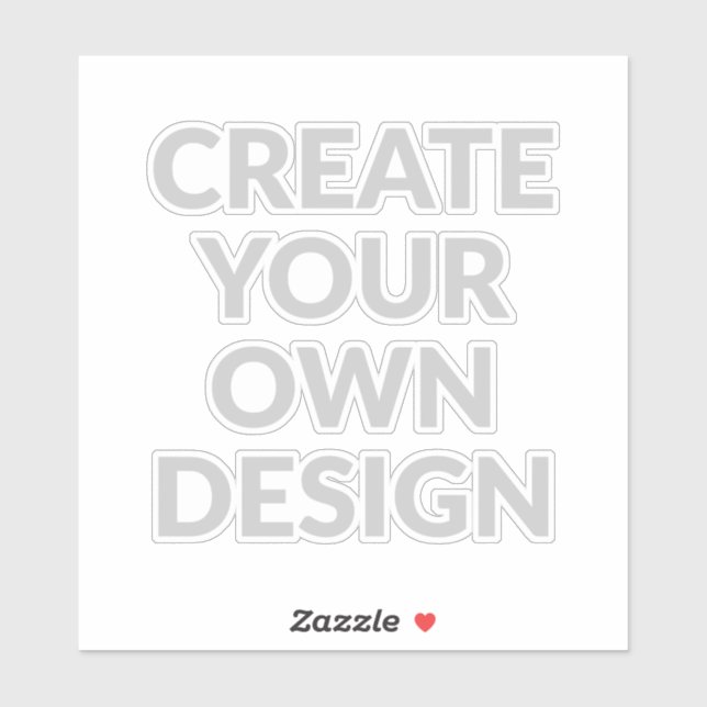 Sticker Simplement - Créez le Vôtre (Feuille)