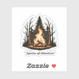 Sticker "Simplicité des flammes centrées"