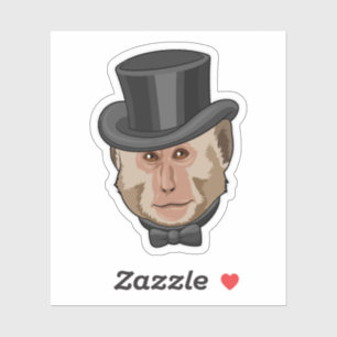 Sticker Singe avec Cylindre