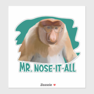 Sticker Singe de Punny Proboscis