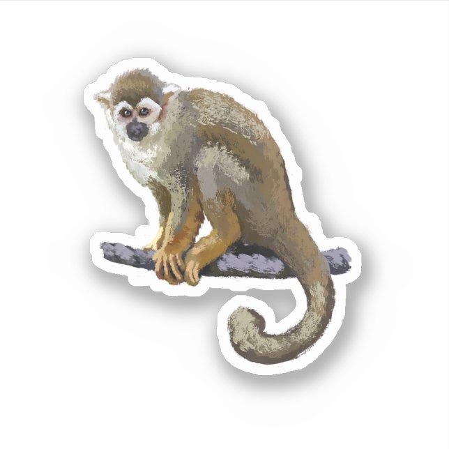 Sticker Singe des écureuils (Devant)