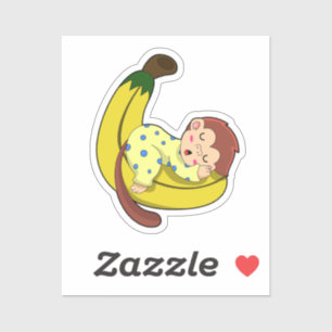 Sticker Singe dormant dans le pyjama