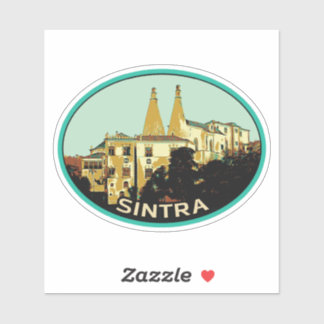 Sticker Sintra Illustration du palais national Portugal St