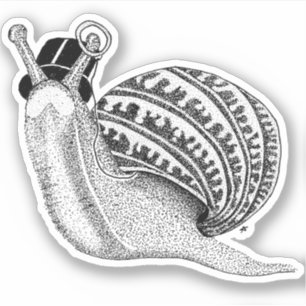 Sticker Sir Peter l'escargot