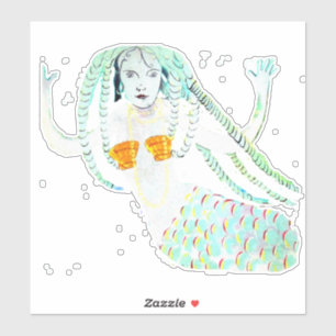 Sticker Sirènes avec Dreadlocks Thunder_Cove