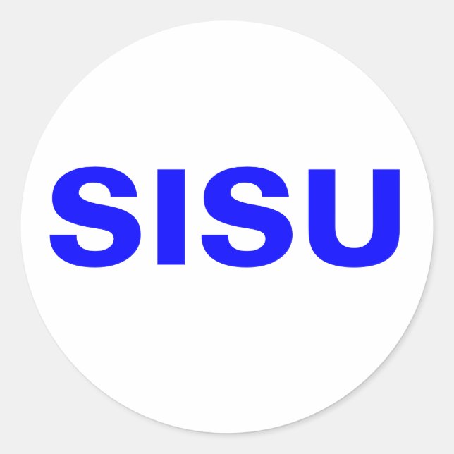 Sticker SISU Nature & Esprit du peuple finlandais (Devant)