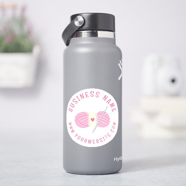 Sticker Site Crochet Crochet Nom commercial personnalisé (HydroFlask)
