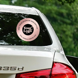 Sticker Site du logo de l'entreprise Rose Gold Car fenêtre