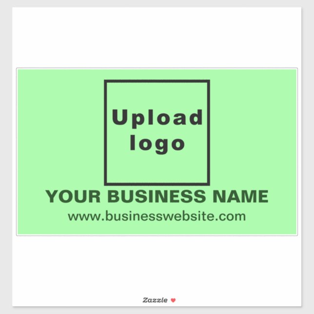 Sticker Site Web sur le grand rectangle vert clair Vinyl (Feuille)