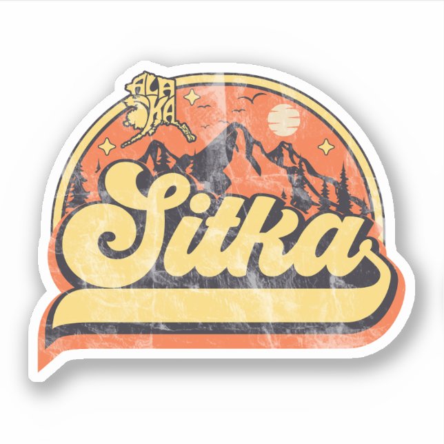 Sticker Sitka, Alaska (Devant)