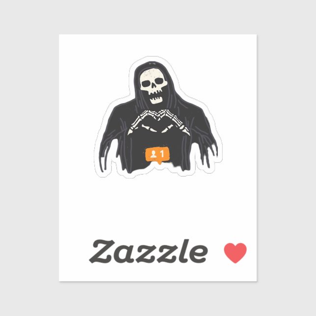 Sticker Skeleton Pur-Coeur Follower Classic (Feuille)