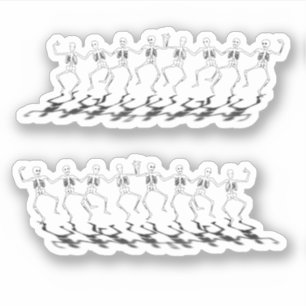 Sticker Skeletons dansants Halloween