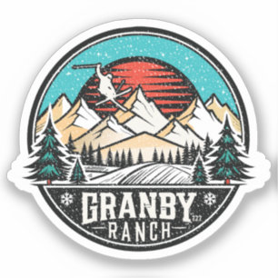 Sticker Ski de Ranch Retro Granby