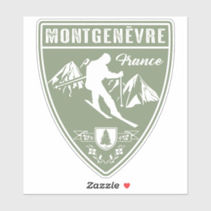 Sticker Ski Montgenevre France