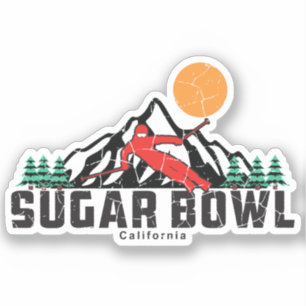 Sticker Ski Retro Sugar Bowl
