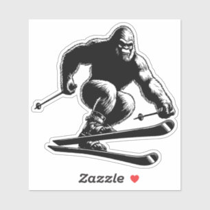 Sticker Ski Sasquatch