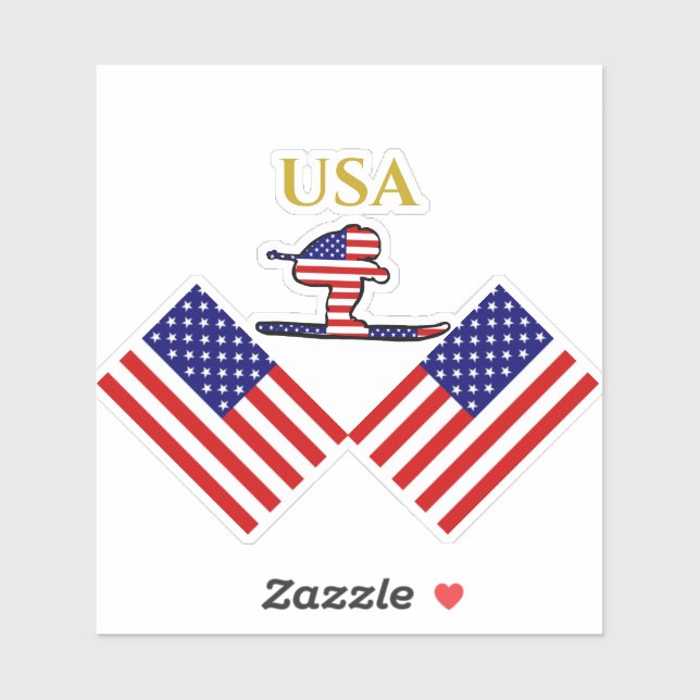 STICKER SKIEUR (Feuille)