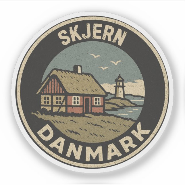 Sticker Skjern, Danemark Danmark  (Devant)