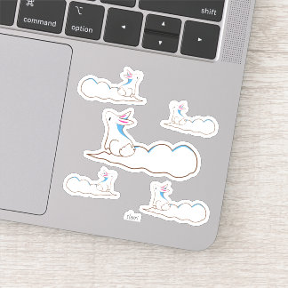 Sticker Sky Bunny - Dessin Stylisé Simple