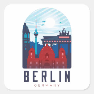 Sticker Skyline Allemagne Berlin