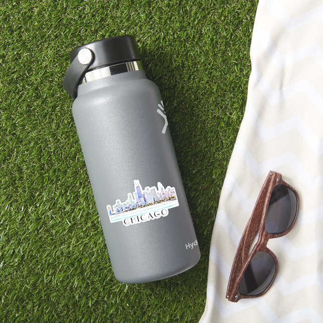Sticker Skyline de Chicago (HydroFlask Insitu)