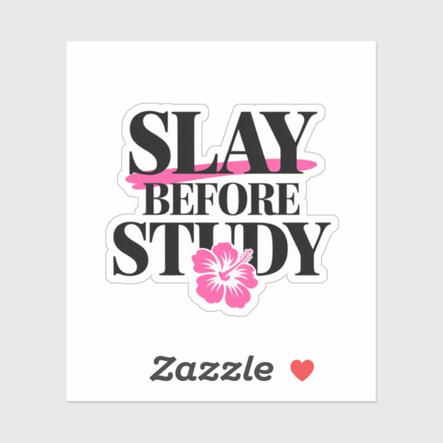Sticker Slay Before Study - Sassy Back-to-School (Feuille)