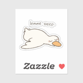 Sticker Sleepy Duck