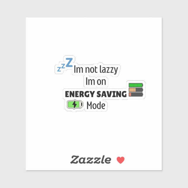 Sticker sleepy mode ON (Feuille)