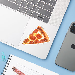 Sticker SlipperyJoe's classique pepperoni pizza tranche fo