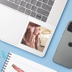 Sticker SlipperyJoe's Homme six pack chemiserie sexy muscu