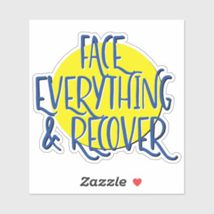 Sticker Slogan de l'étape 12 pour Faire Face à Tout et Se