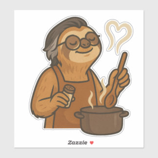 Sticker Sloth Cook